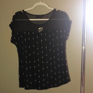 Blank Shirt with white prints